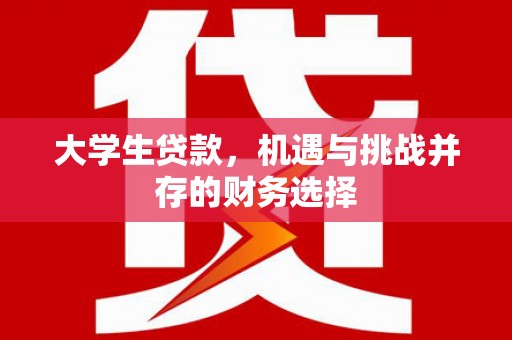 大邑大学生贷款，机遇与挑战并存的财务选择