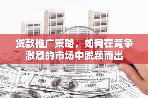 大邑贷款推广策略，如何在竞争激烈的市场中脱颖而出