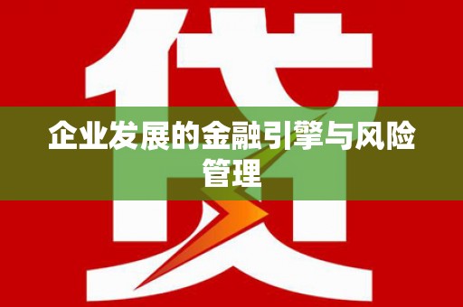 大邑企业发展的金融引擎与风险管理