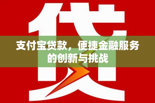 大邑支付宝贷款，便捷金融服务的创新与挑战