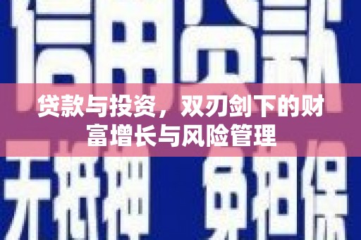 大邑贷款与投资，双刃剑下的财富增长与风险管理