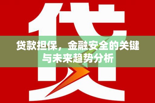 大邑贷款担保，金融安全的关键与未来趋势分析