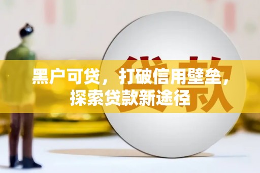 大邑黑户可贷，打破信用壁垒，探索贷款新途径
