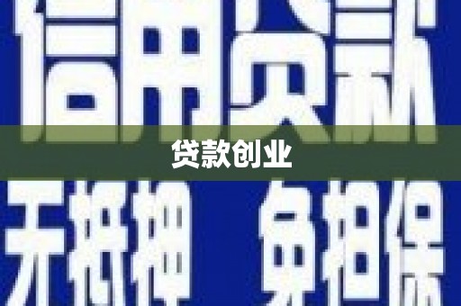 大邑贷款创业