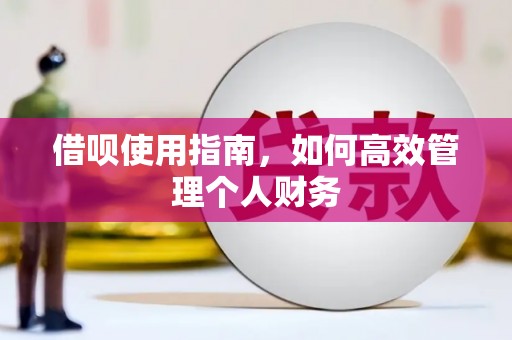 大邑借呗使用指南，如何高效管理个人财务