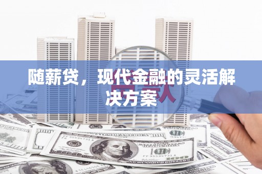 大邑随薪贷，现代金融的灵活解决方案