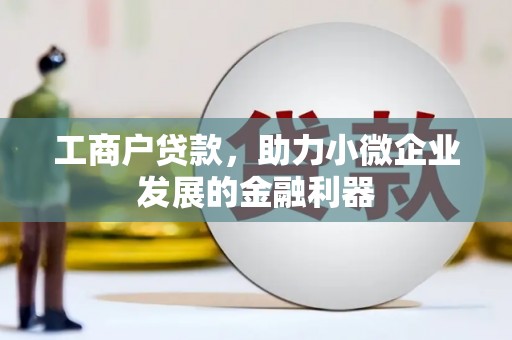 大邑工商户贷款，助力小微企业发展的金融利器