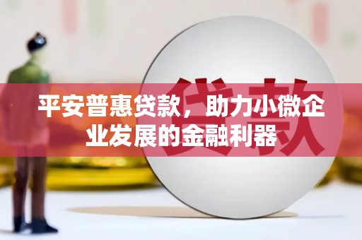 大邑平安普惠贷款，助力小微企业发展的金融利器