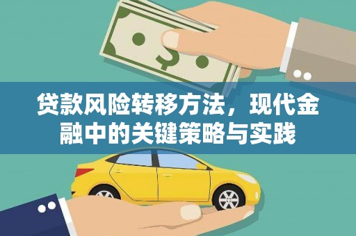 大邑贷款风险转移方法，现代金融中的关键策略与实践