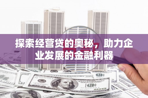 大邑探索经营贷的奥秘，助力企业发展的金融利器