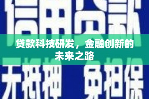 大邑贷款科技研发，金融创新的未来之路
