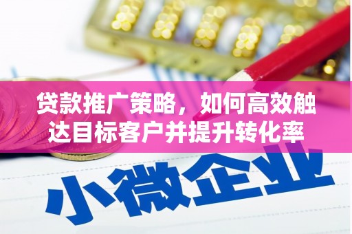 大邑贷款推广策略，如何高效触达目标客户并提升转化率