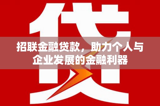 大邑招联金融贷款，助力个人与企业发展的金融利器
