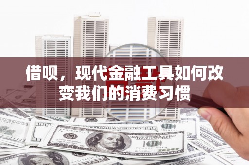 大邑借呗，现代金融工具如何改变我们的消费习惯