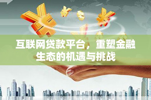 大邑互联网贷款平台，重塑金融生态的机遇与挑战