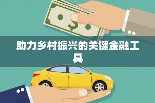 大邑助力乡村振兴的关键金融工具