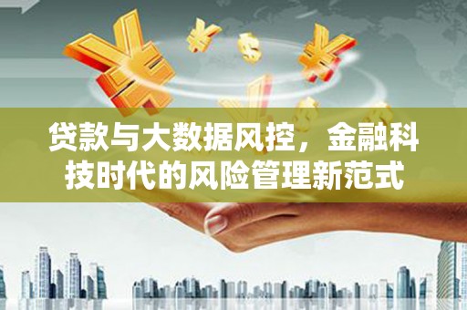 大邑贷款与大数据风控，金融科技时代的风险管理新范式