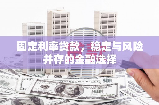 大邑固定利率贷款，稳定与风险并存的金融选择