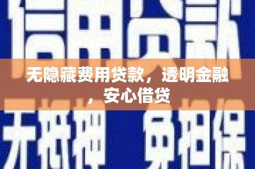 大邑无隐藏费用贷款，透明金融，安心借贷