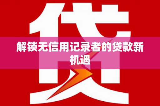 大邑解锁无信用记录者的贷款新机遇
