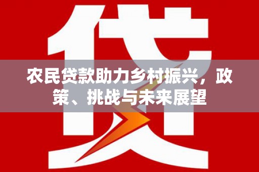 大邑农民贷款助力乡村振兴，政策、挑战与未来展望