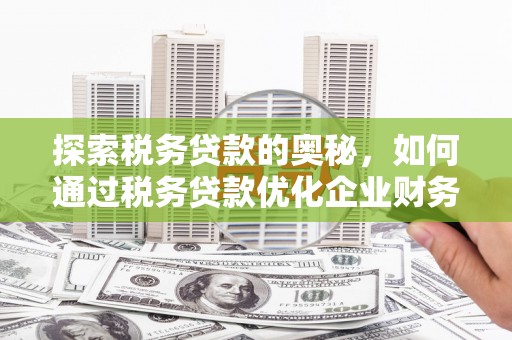 大邑探索税务贷款的奥秘，如何通过税务贷款优化企业财务
