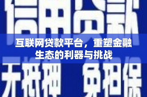 大邑互联网贷款平台，重塑金融生态的利器与挑战