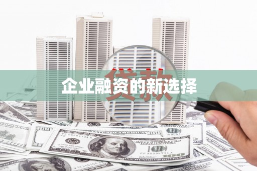 大邑企业融资的新选择