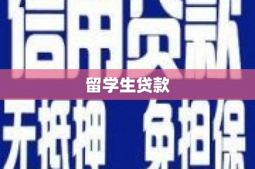大邑留学生贷款