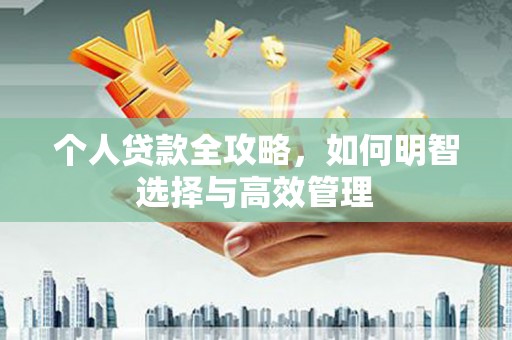 大邑个人贷款全攻略，如何明智选择与高效管理