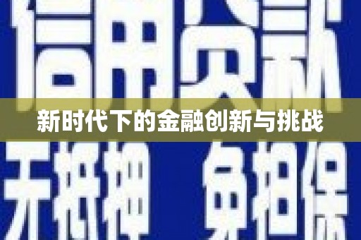 大邑新时代下的金融创新与挑战