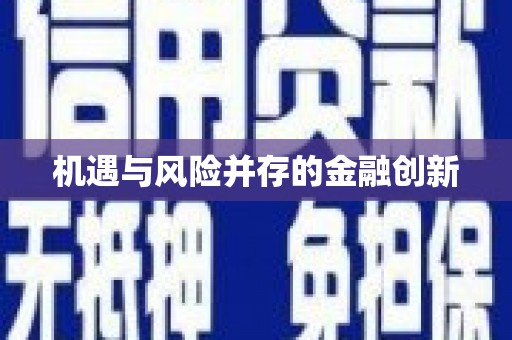 大邑机遇与风险并存的金融创新