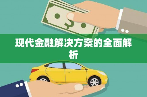大邑现代金融解决方案的全面解析