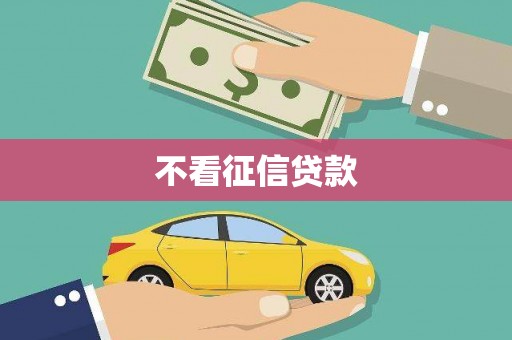 大邑不看征信贷款
