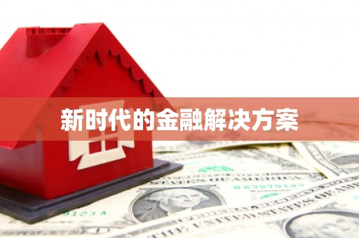 大邑新时代的金融解决方案