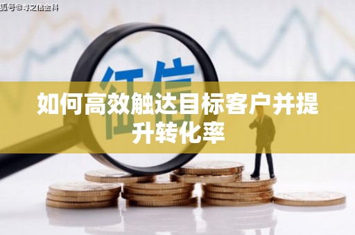 大邑如何高效触达目标客户并提升转化率