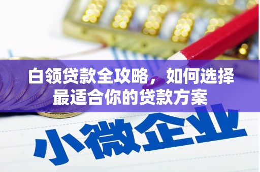 大邑白领贷款全攻略，如何选择最适合你的贷款方案
