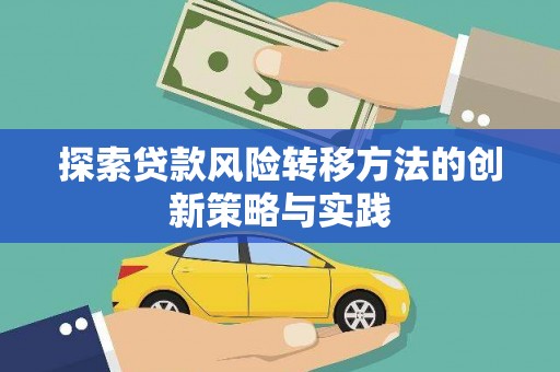 大邑探索贷款风险转移方法的创新策略与实践