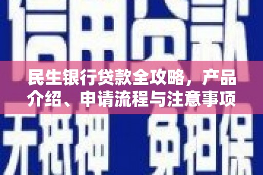 大邑民生银行贷款全攻略，产品介绍、申请流程与注意事项